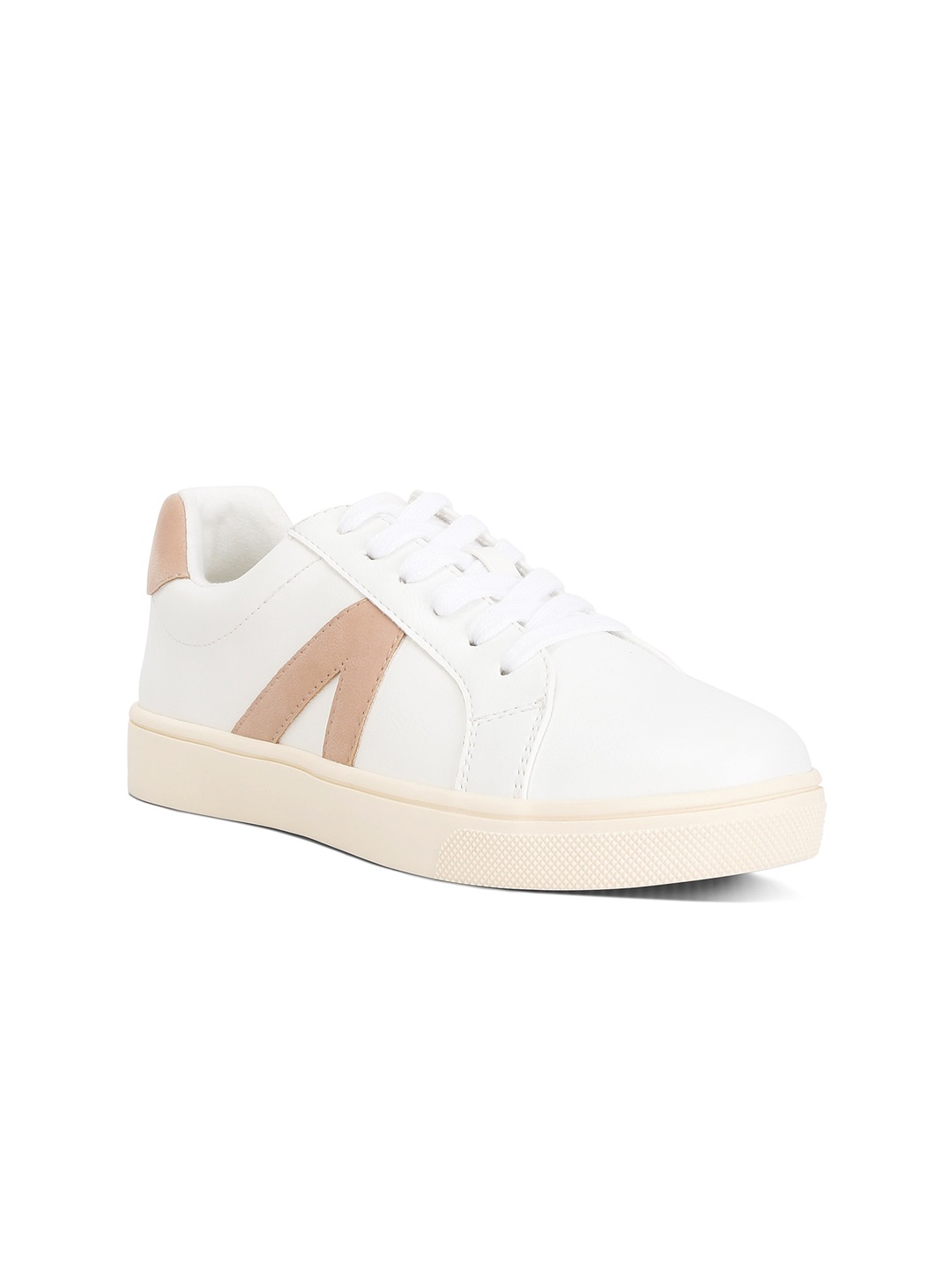 

London Rag Women Striped Lace Up Sneakers, Pink