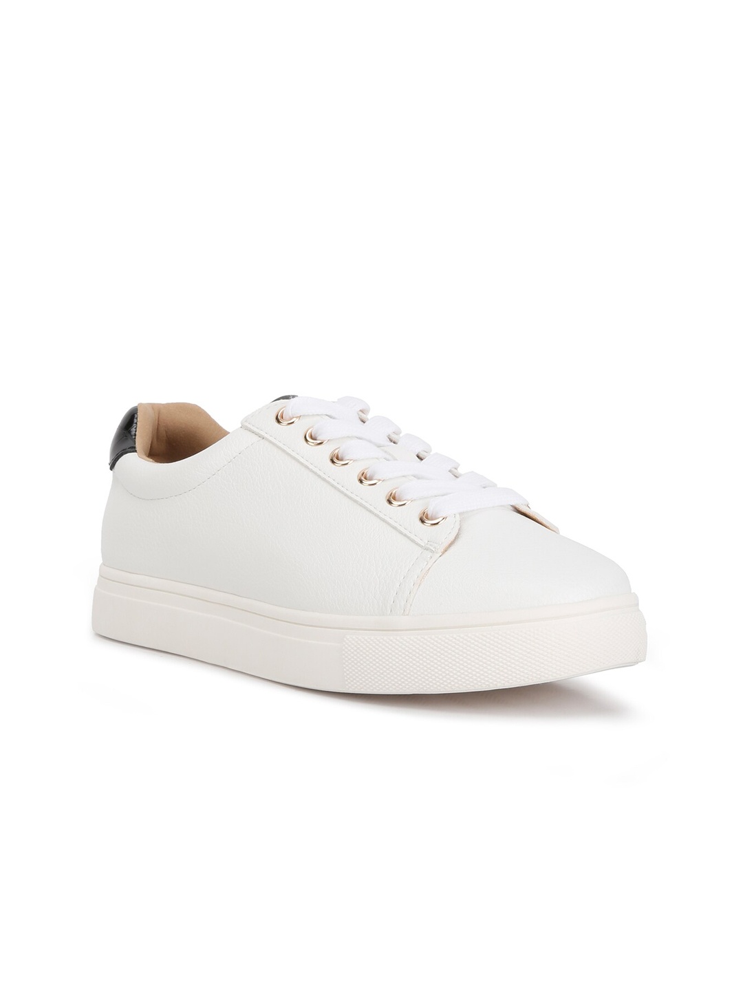 

London Rag Women PU Back Panel Sneakers, White