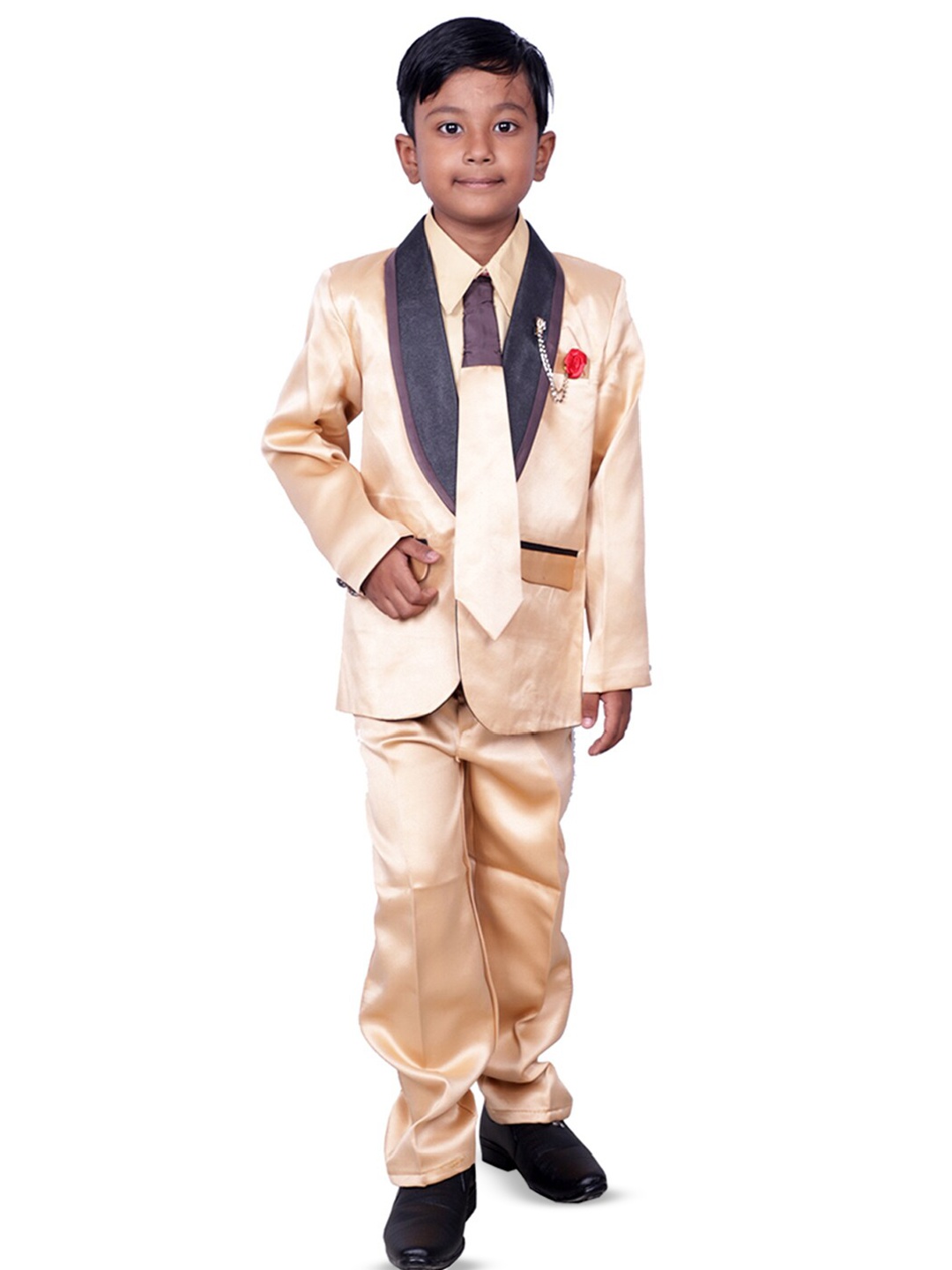 

BAESD Single-Breasted 4-Piece Suit, Beige