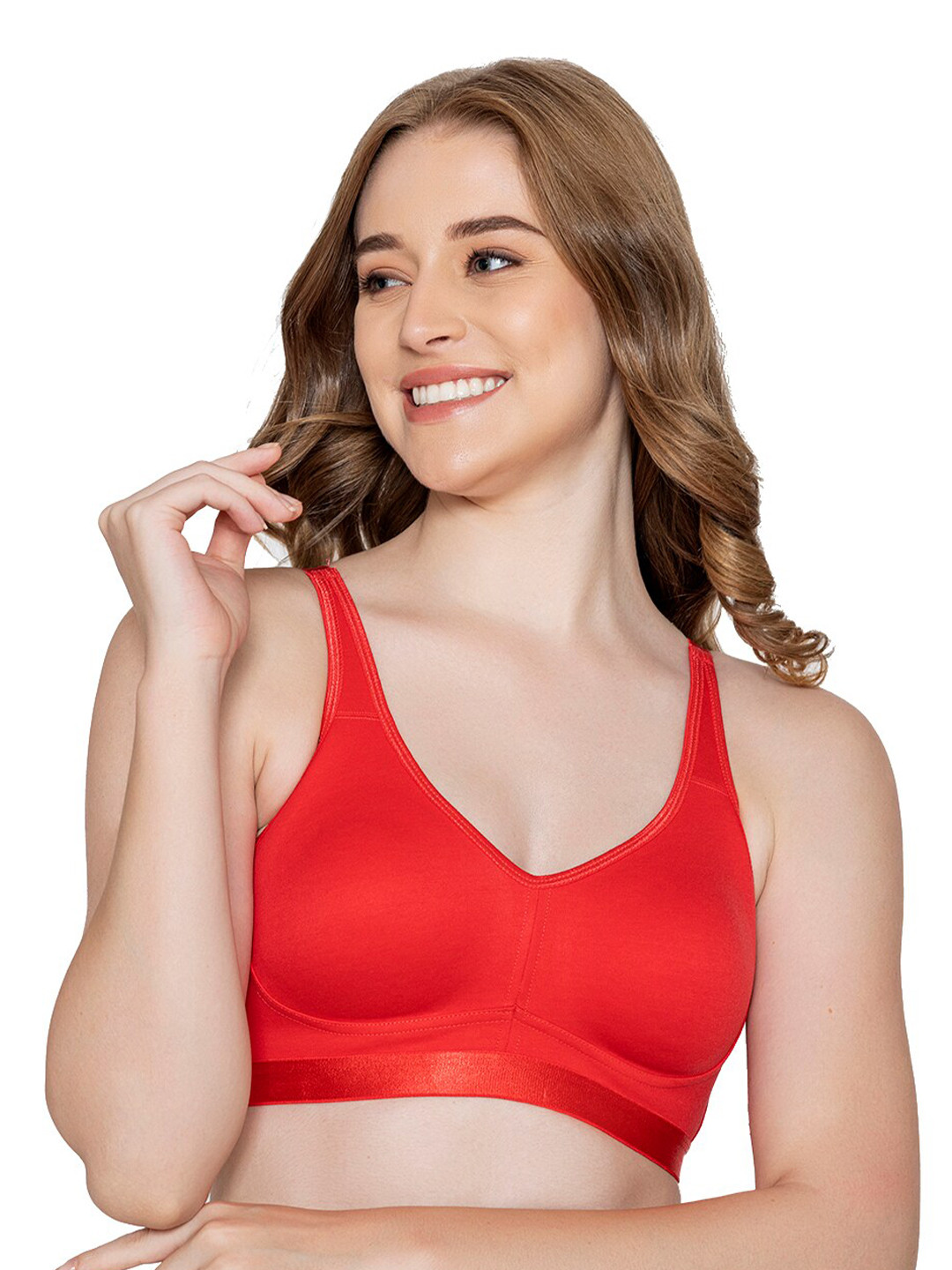 

B'ZAR Full Coverage Bra With All Day Comfort, Coral