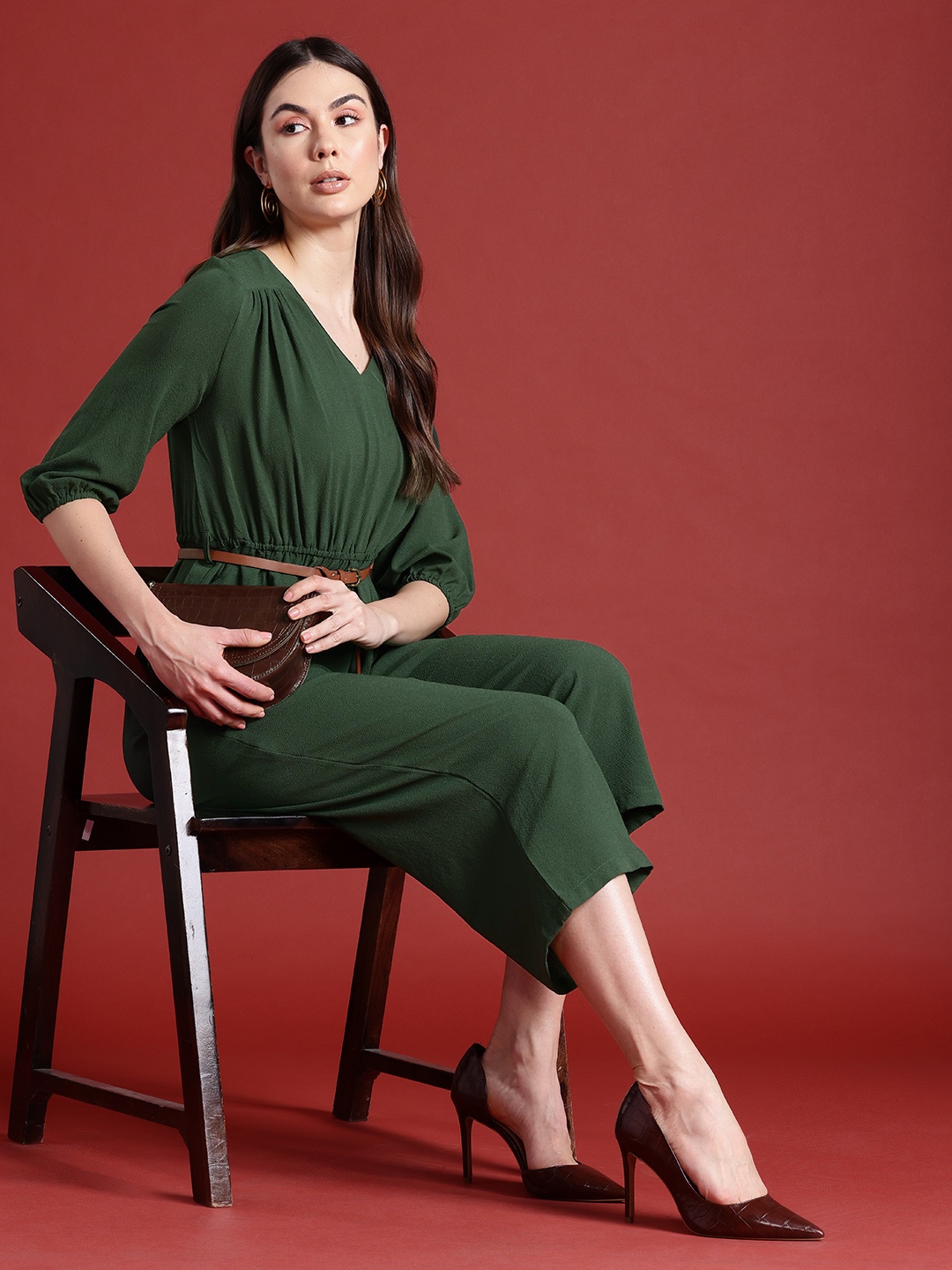 

all about you Capri Jumpsuit, Green