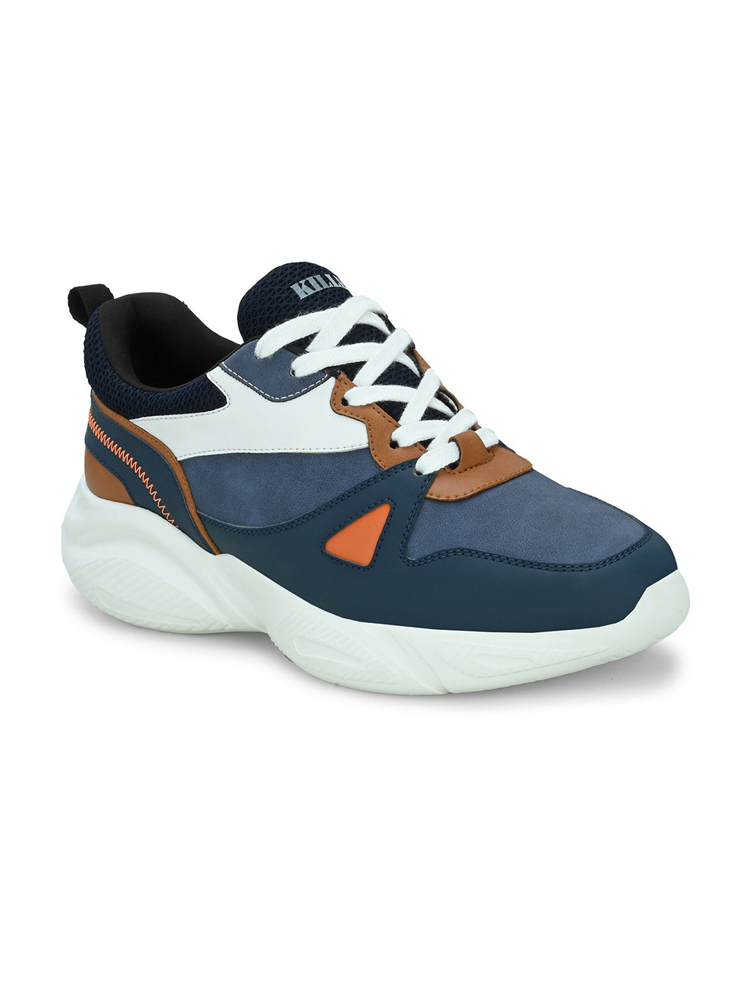 

Killer Men Round Toe Colourblocked Sneakers, Navy blue