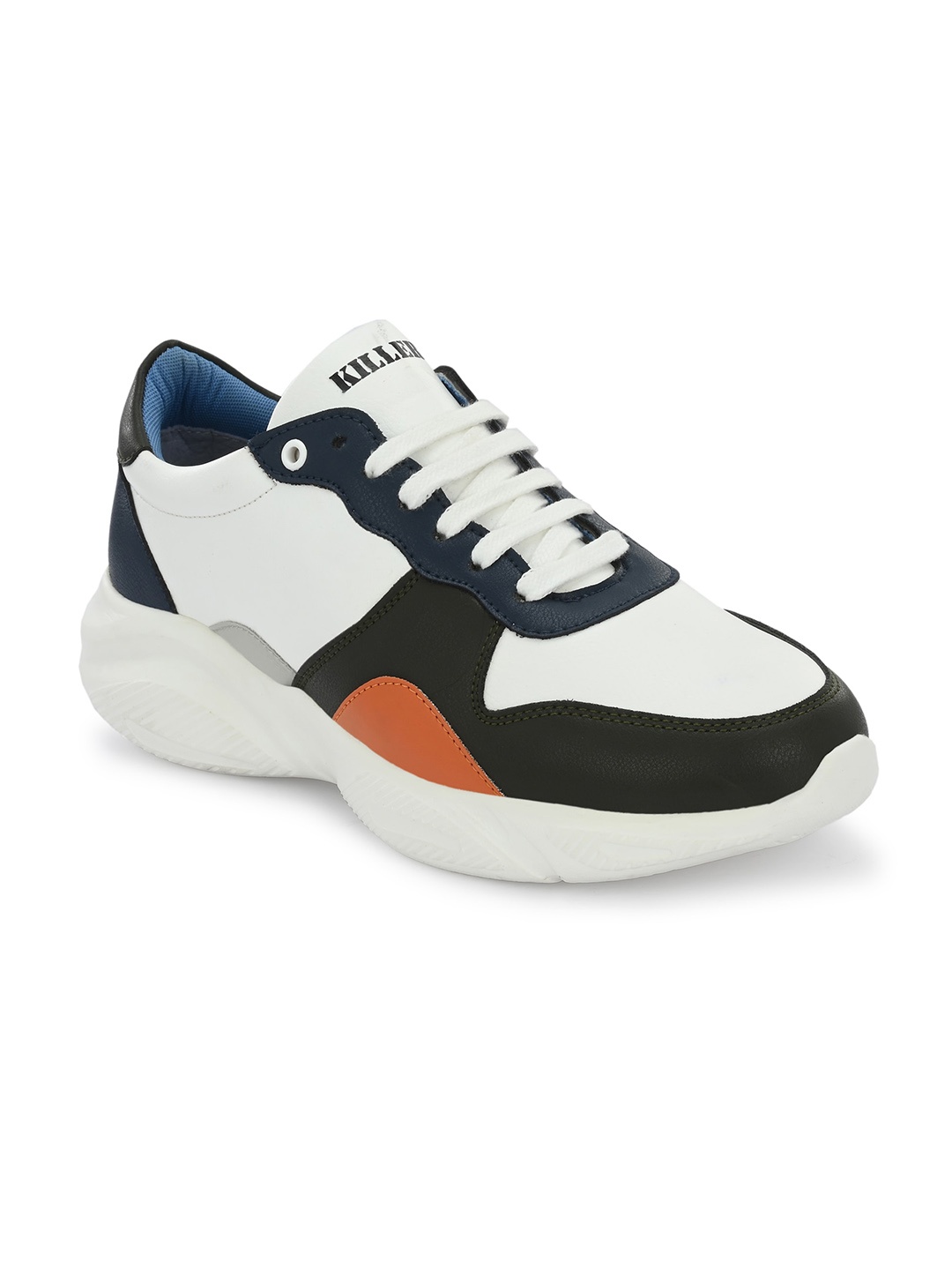 

Killer Men Colourblocked Round Toe Sneakers, Black