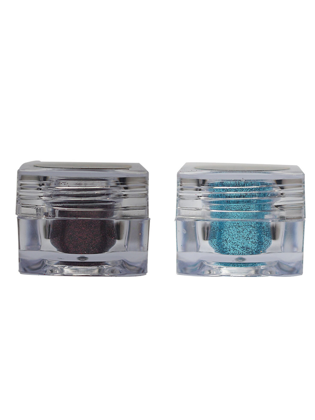 

Veoni BELLE Set Of 2 HD Holographic Glitter Eyeshadow 5g Each - Wine & Rose Gold, Purple