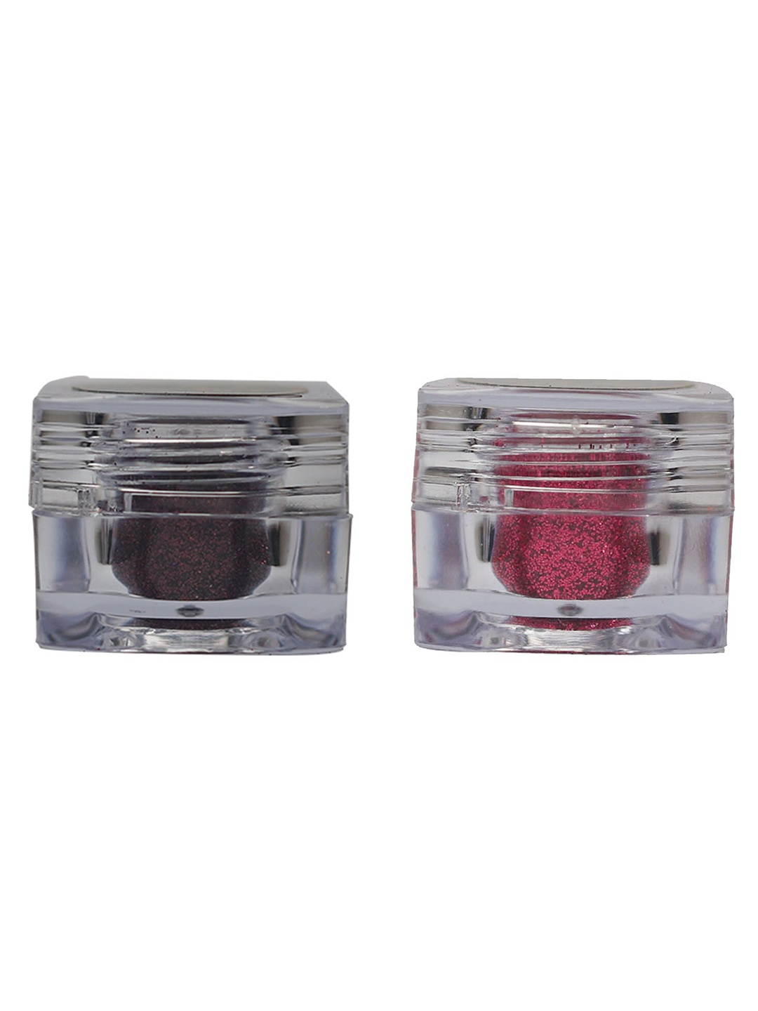 

Veoni BELLE Set of 2 HD Holographic Glitter Eyeshadow 5 g each - Wine & Dark Pink, Multi