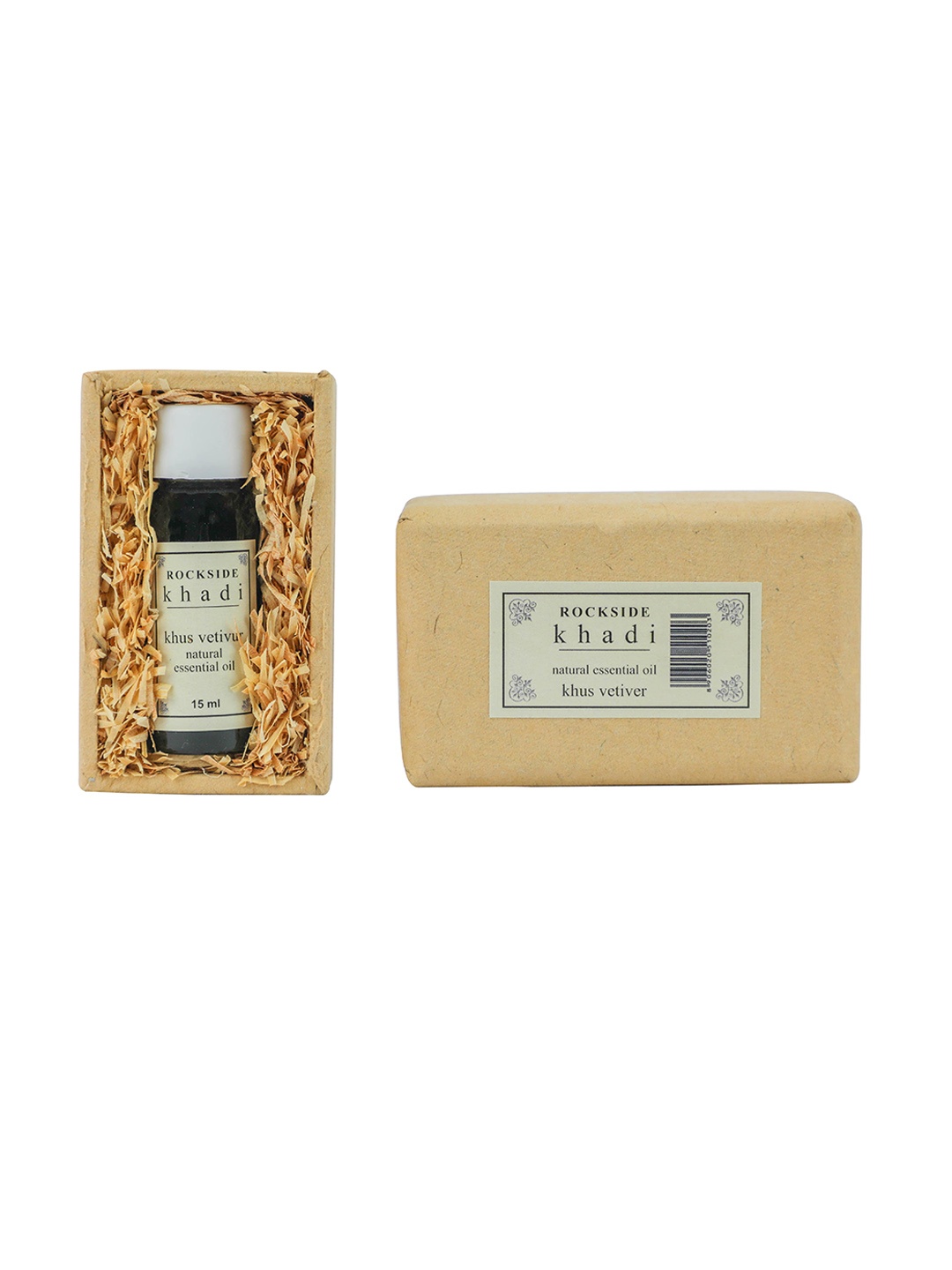 

ROCKSIDE KHADI Vetiver Essential Oil 15ml, Brown