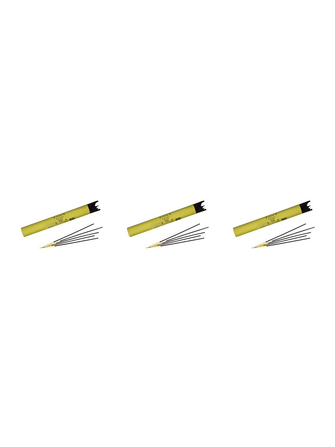 

ROCKSIDE KHADI Set Of 3 Mogra Aggarbatti Incense, Black