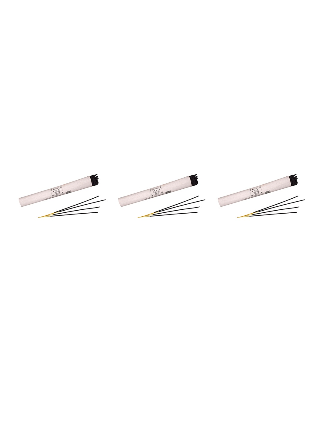 

ROCKSIDE KHADI Set Of 3 Jasmin Aggarbatti Incense, Black