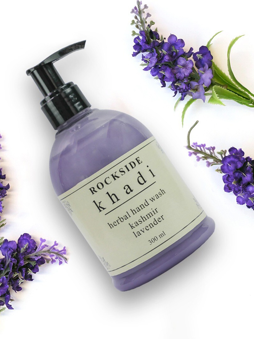 

ROCKSIDE KHADI Herbal Set Of 4 Kashmir Lavender Hand Wash - 300ml Each, Purple