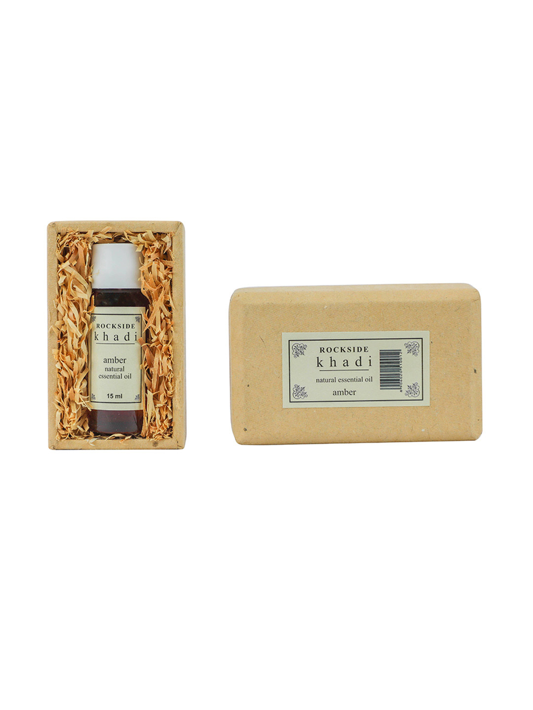 

ROCKSIDE KHADI Amber Natural Essential Oil - 15ml, Brown