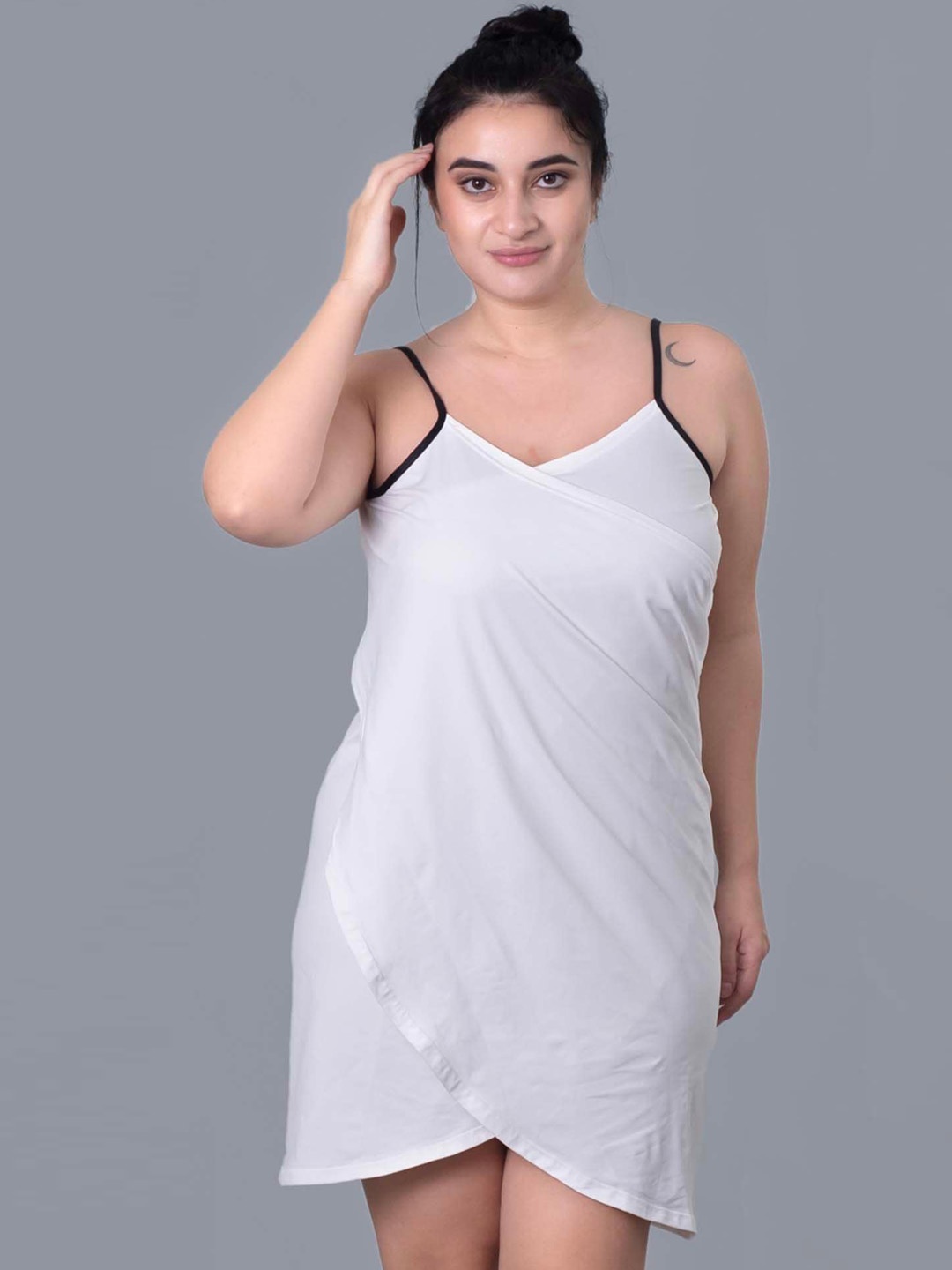 

Keepfit Medium Coverage Beach Cover Up Dress, White