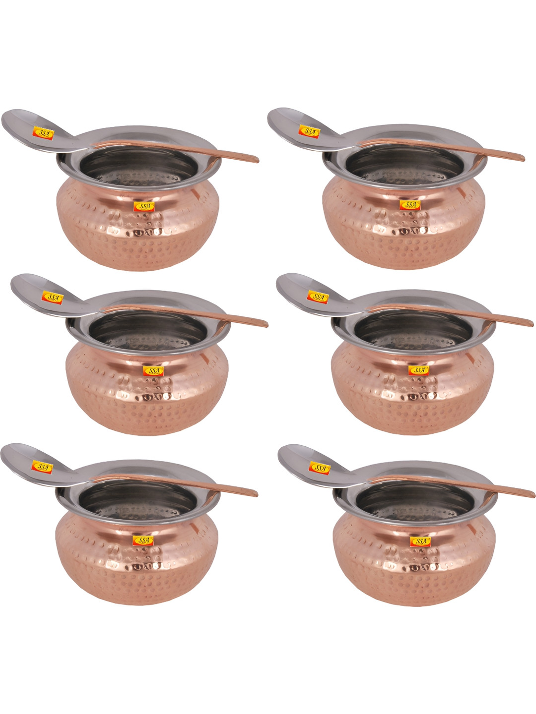 

Shivshakti Arts Brown Copper Cooking Handi