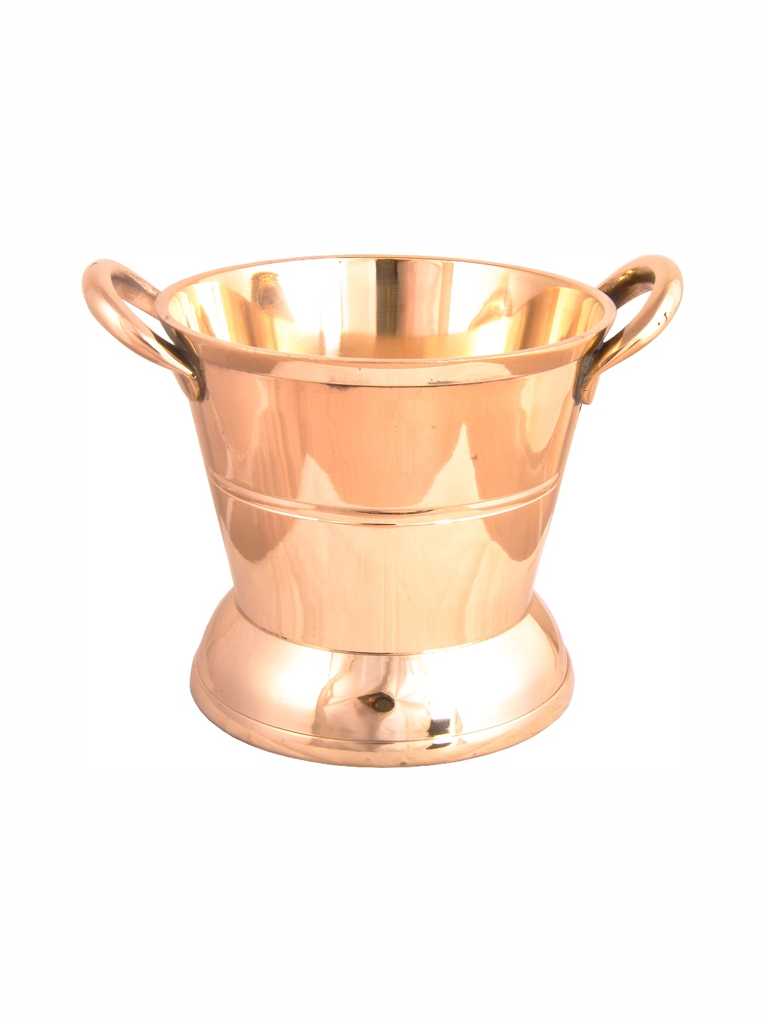 

Shivshakti Arts Yellow Bronze Kansa Gravy Bucket Cook And Serve Casserole 500 ml