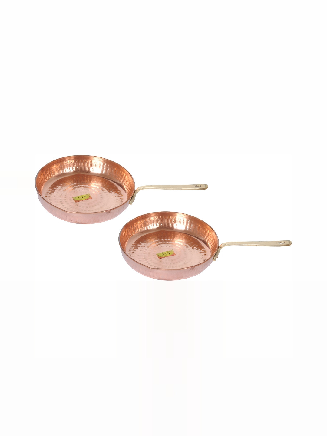 

Shivshakti Arts Copper Toned 2 Pcs Frying Pan