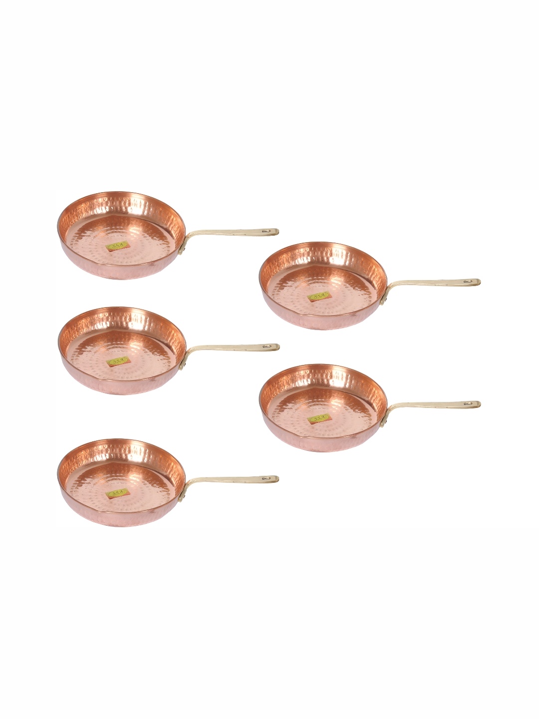 

Shivshakti Arts Copper Toned 5 Pcs Frying Pan