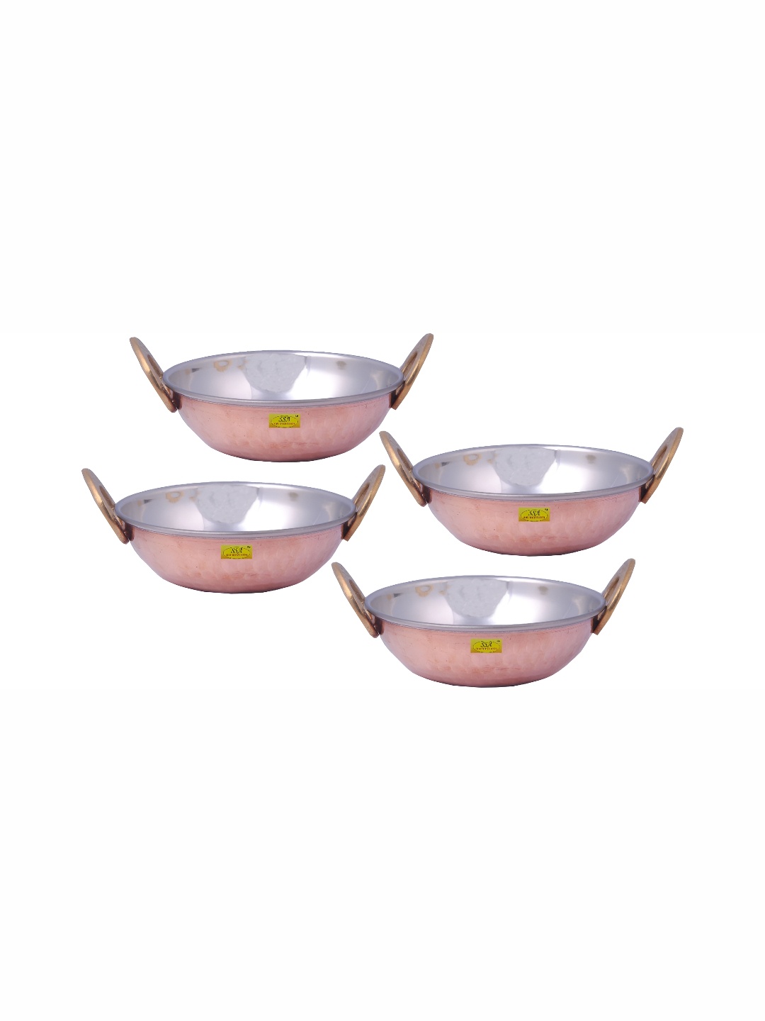

Shivshakti Arts Copper Toned 4 Pcs Kadai