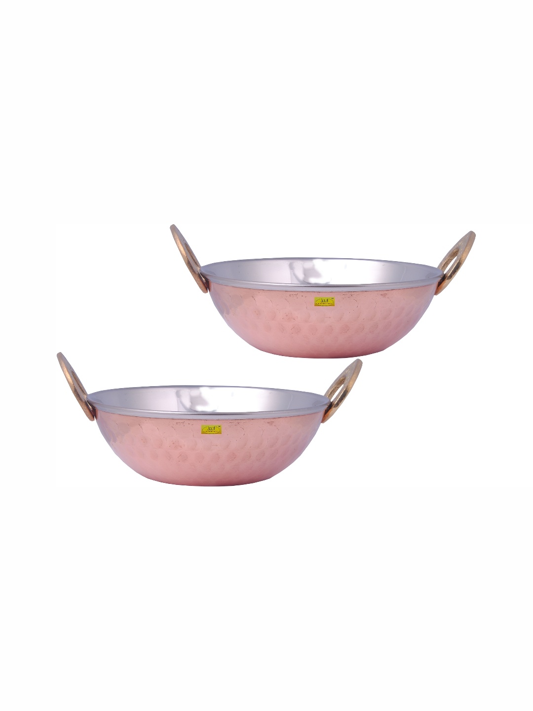 

Shivshakti Arts Copper Toned 2 Pcs Kadai