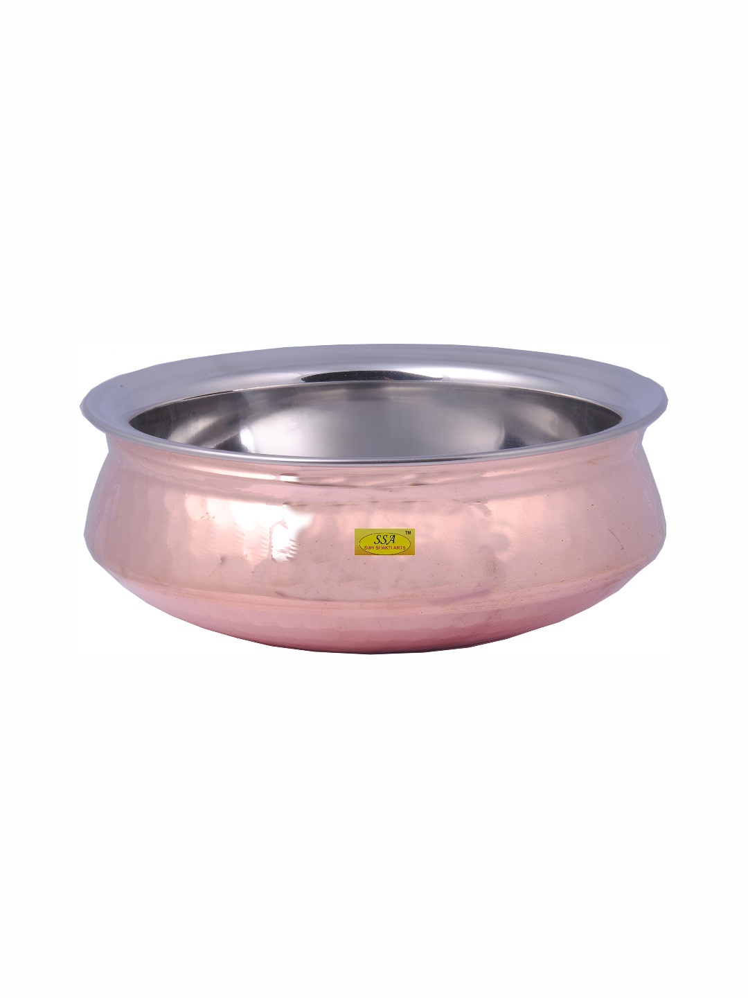 

Shivshakti Arts Brown Copper Handi Cook and Serve Casserole 700 ml