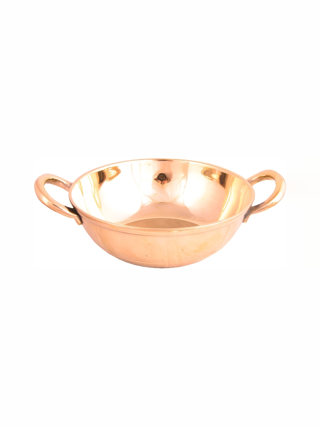 

Shivshakti Arts Yellow Bronze Kadhai or Wok 500 ml