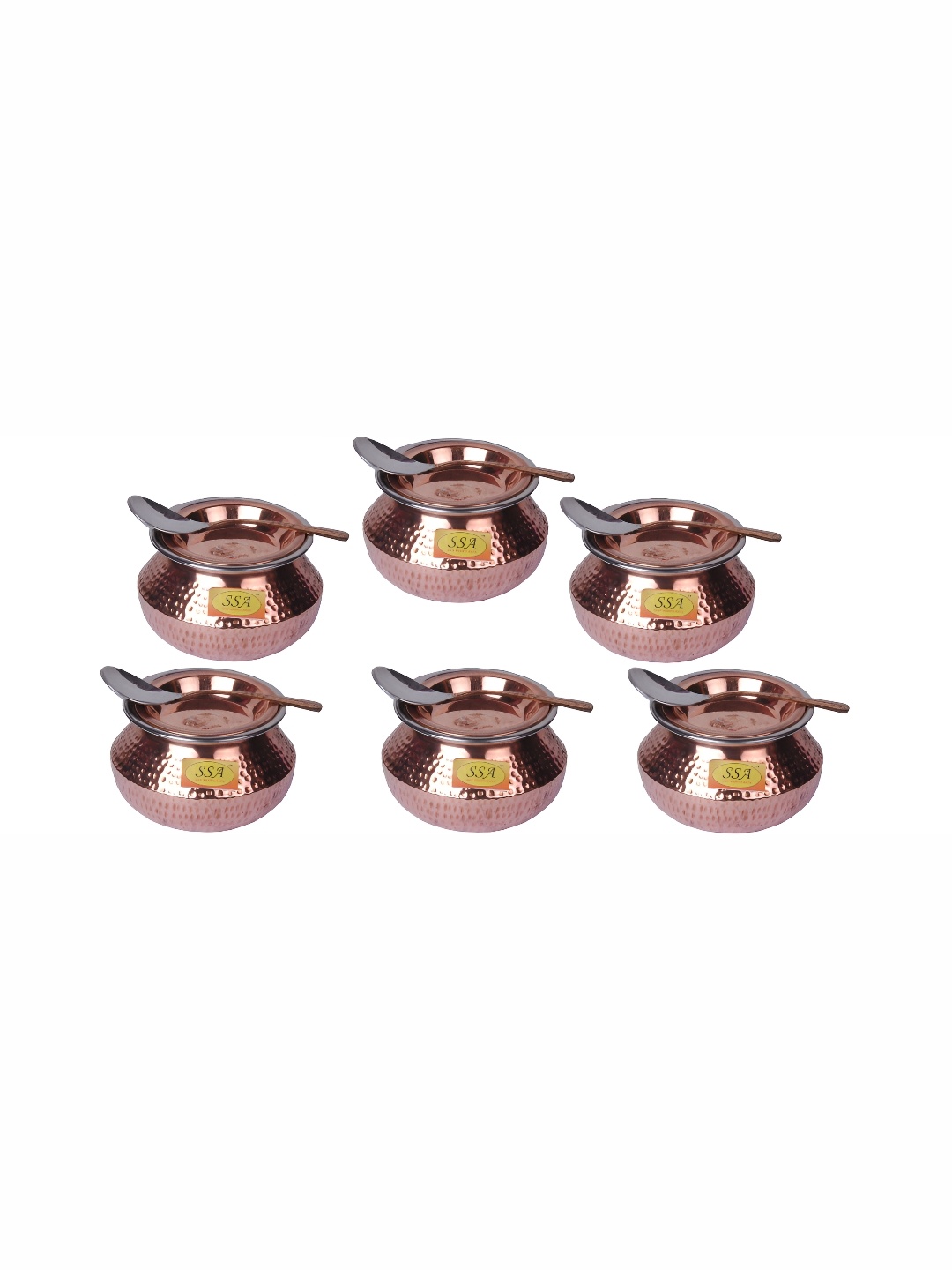 

Shivshakti Arts Brown Copper Cook and Serve Casserole