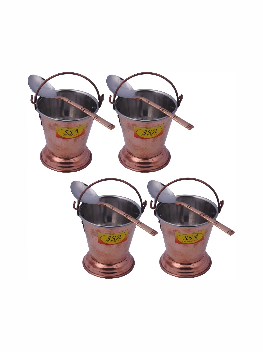 

Shivshakti Arts Brown Copper Cook and Serve Casserole
