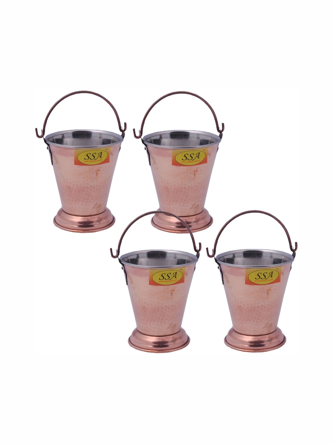 

Shivshakti Arts Brown 4 Pcs Copper Bucket