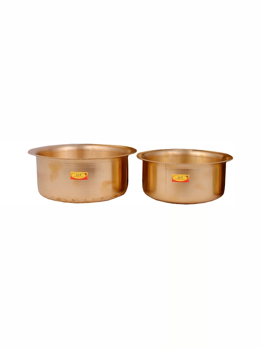 

Shivshakti Arts Yellow 2 Pieces Brass Tope