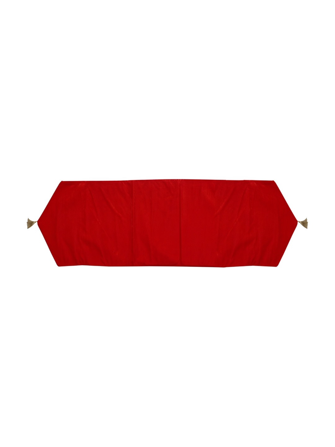 

Home Heart Red Hexagon Shape Reversible Velvet Mini Table Runner