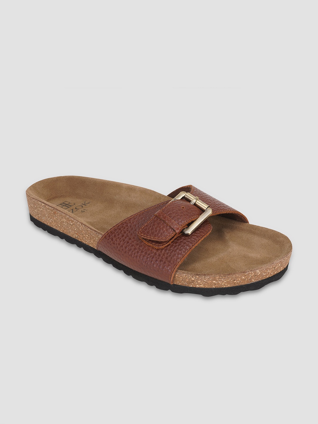 

EZOK Leather Comfort Sandals, Tan