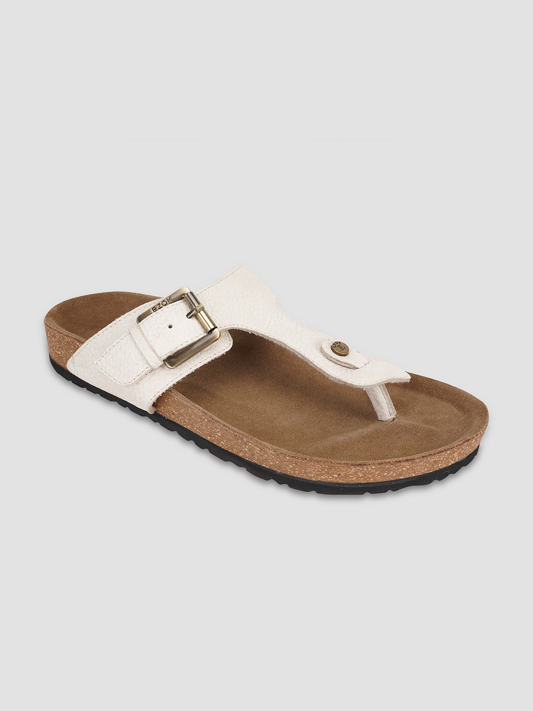 

EZOK Leather Comfort Sandals, Beige