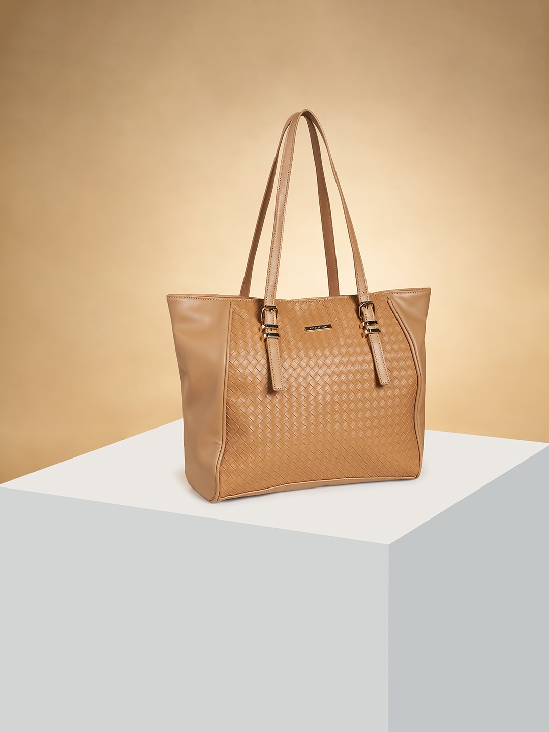 

Forever Glam by Pantaloons Oversized Shopper Shoulder Bag, Tan