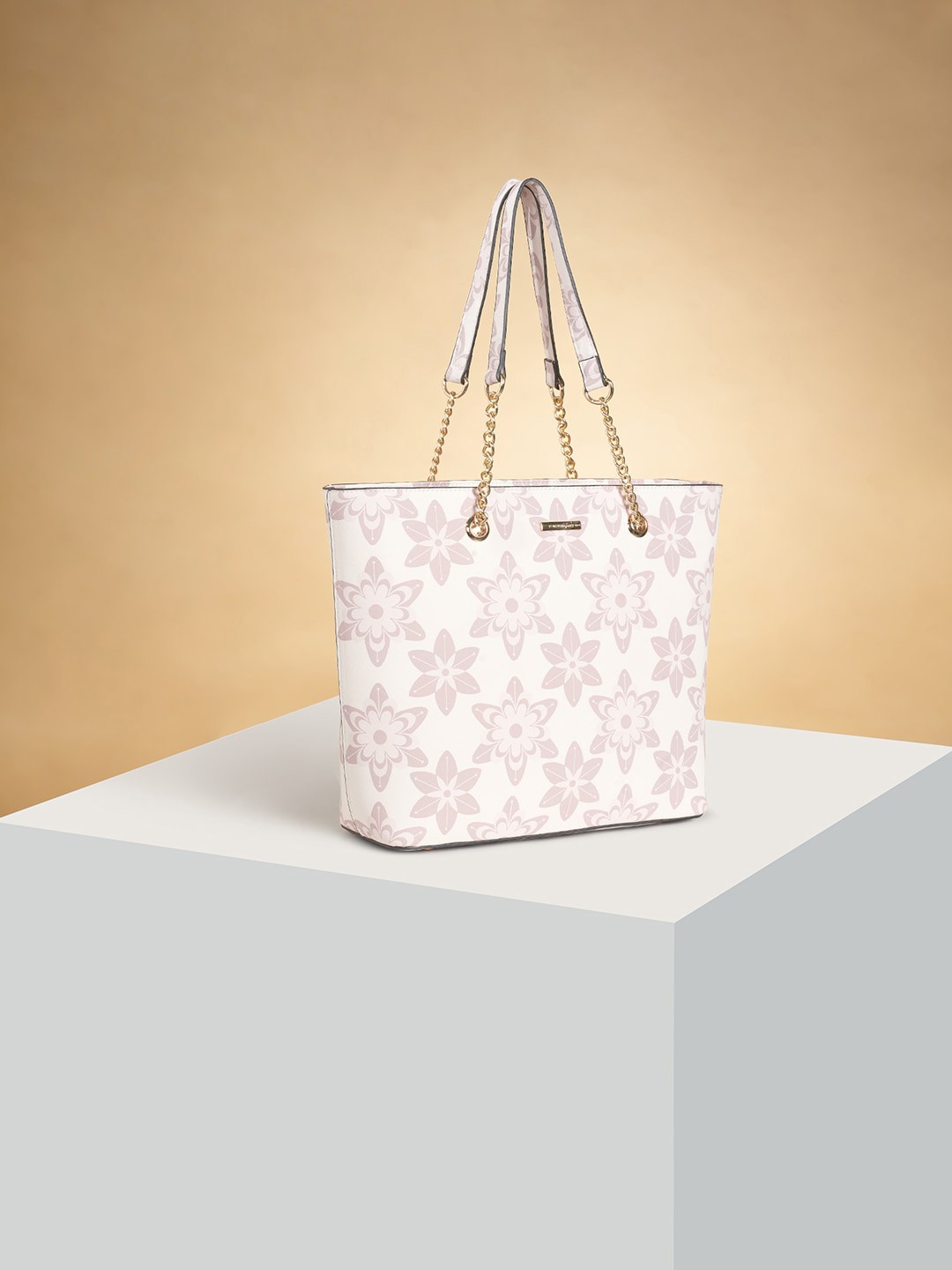 

Forever Glam by Pantaloons Printed Oversized Structured Shoulder Bag, White