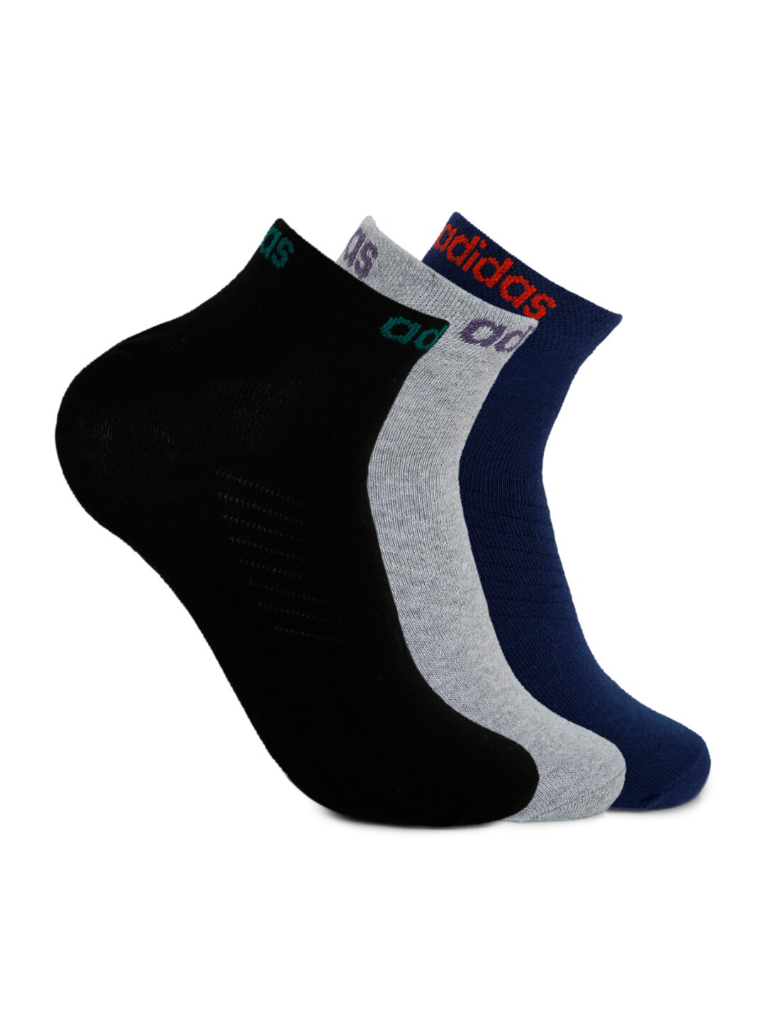 

ADIDAS Men Pack of 3 Ankle-Length Socks, Grey