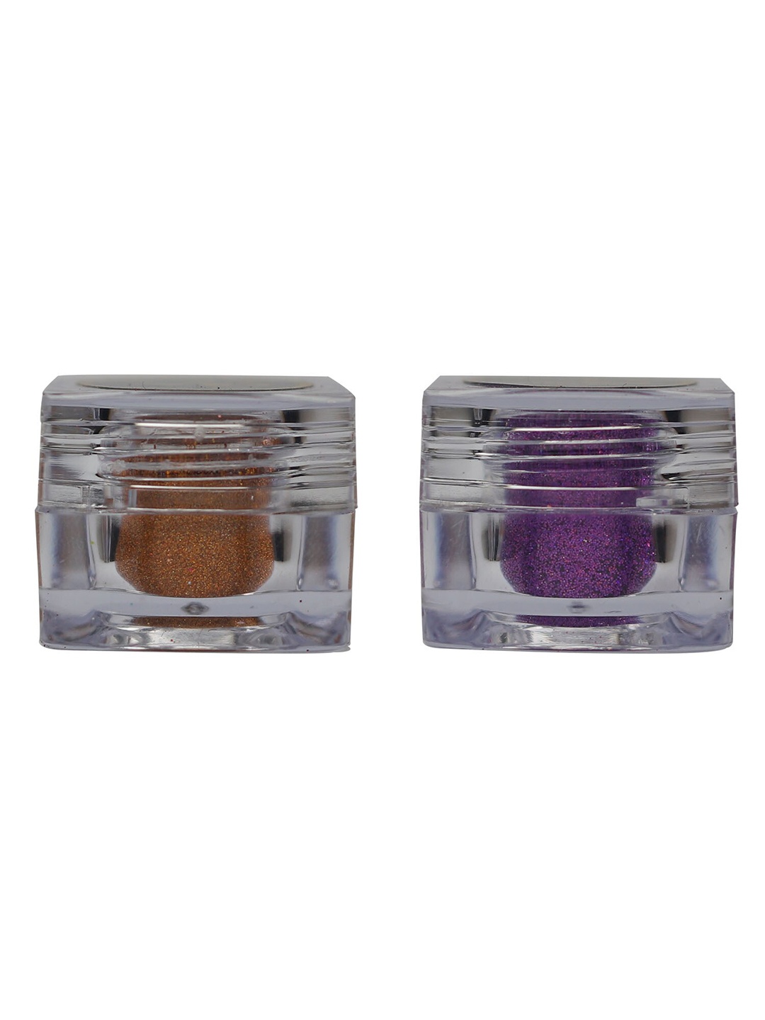 

Veoni BELLE Set Of 2 HD Holographic Glitter Eyeshadow 5g Each - Orange & Violet Purple