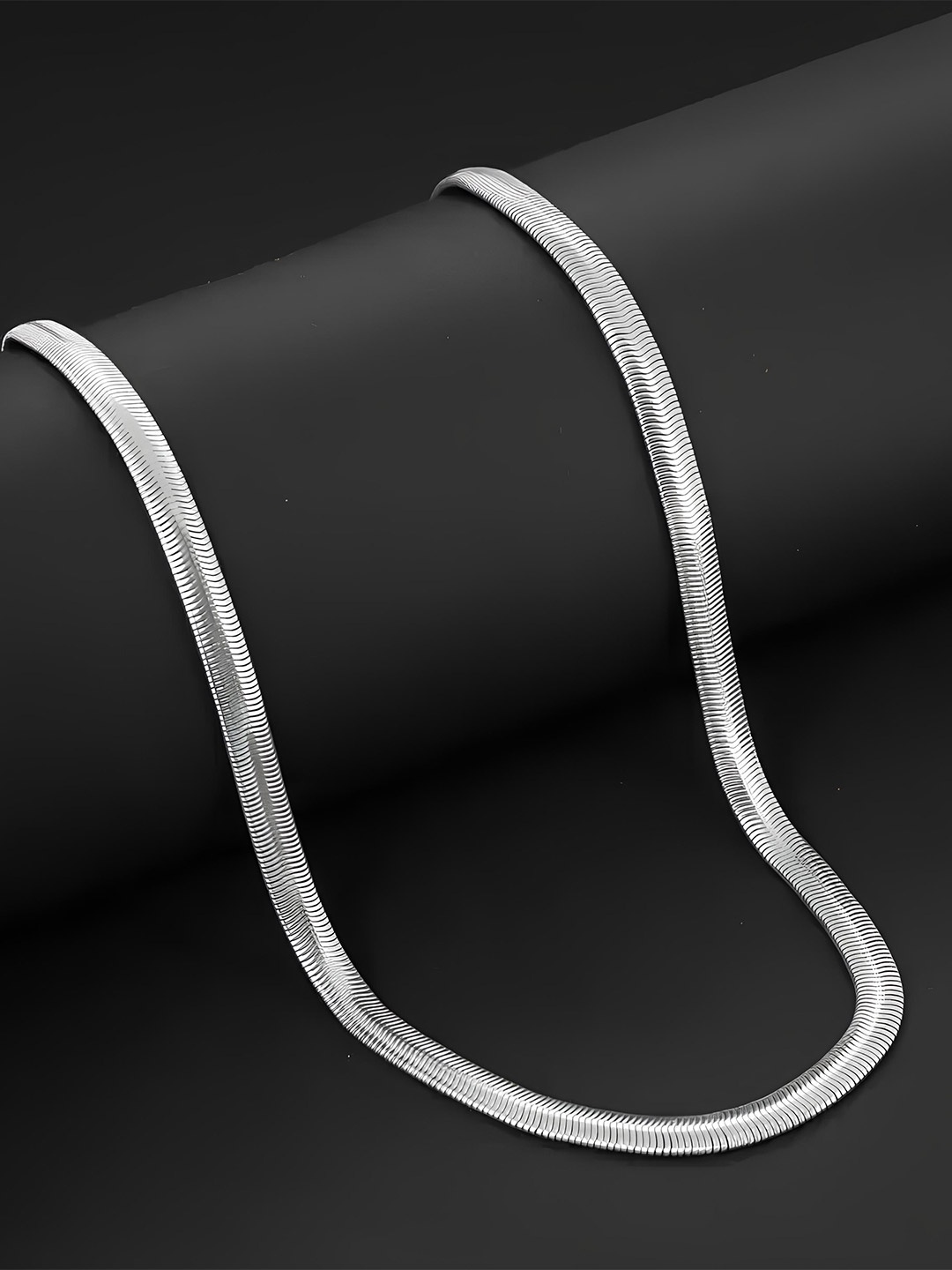 

KARISHMA KREATIONS Unisex Set Of 2 Silver-Plated Stainless Steel Chain