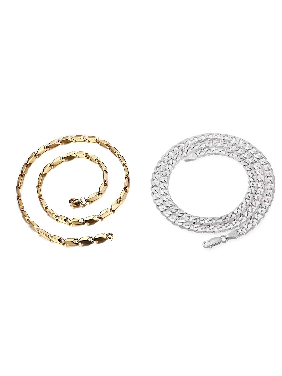 

KARISHMA KREATIONS Unisex Set Of 2 Gold-Plated Chain