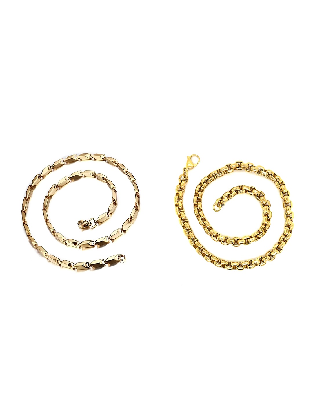 

KARISHMA KREATIONS Unisex Set Of 2 Gold-Plated Chain