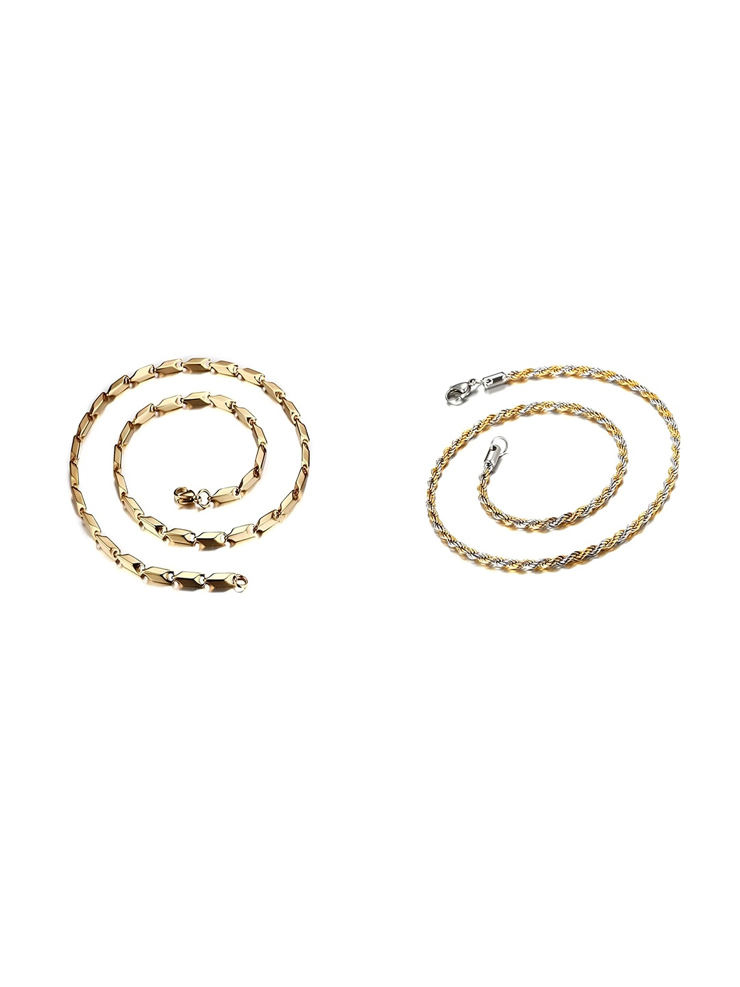 

KARISHMA KREATIONS Unisex Set Of 2 Gold-Plated Chain