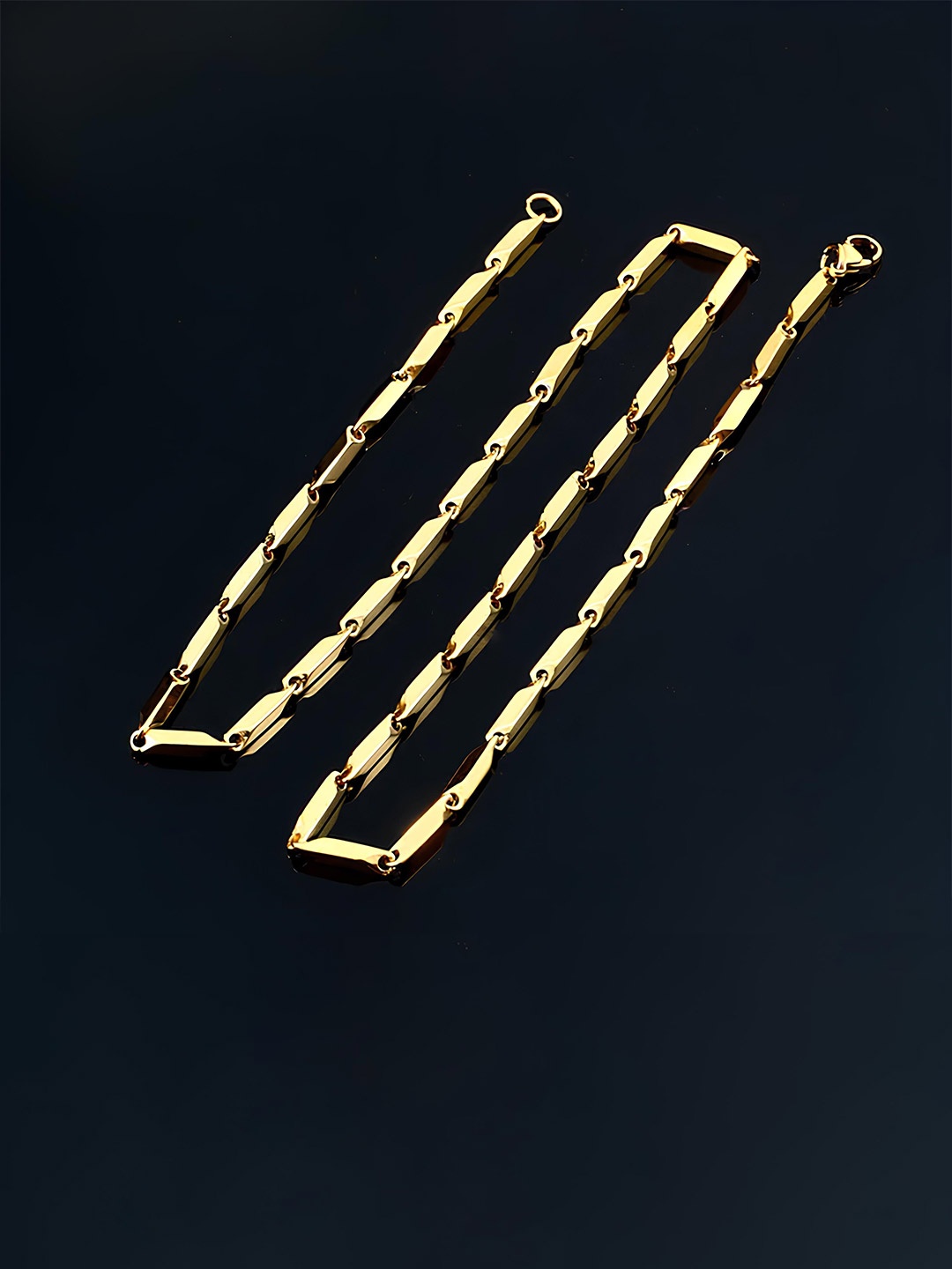 

KARISHMA KREATIONS Unisex Set Of 2 Gold-Plated Chain