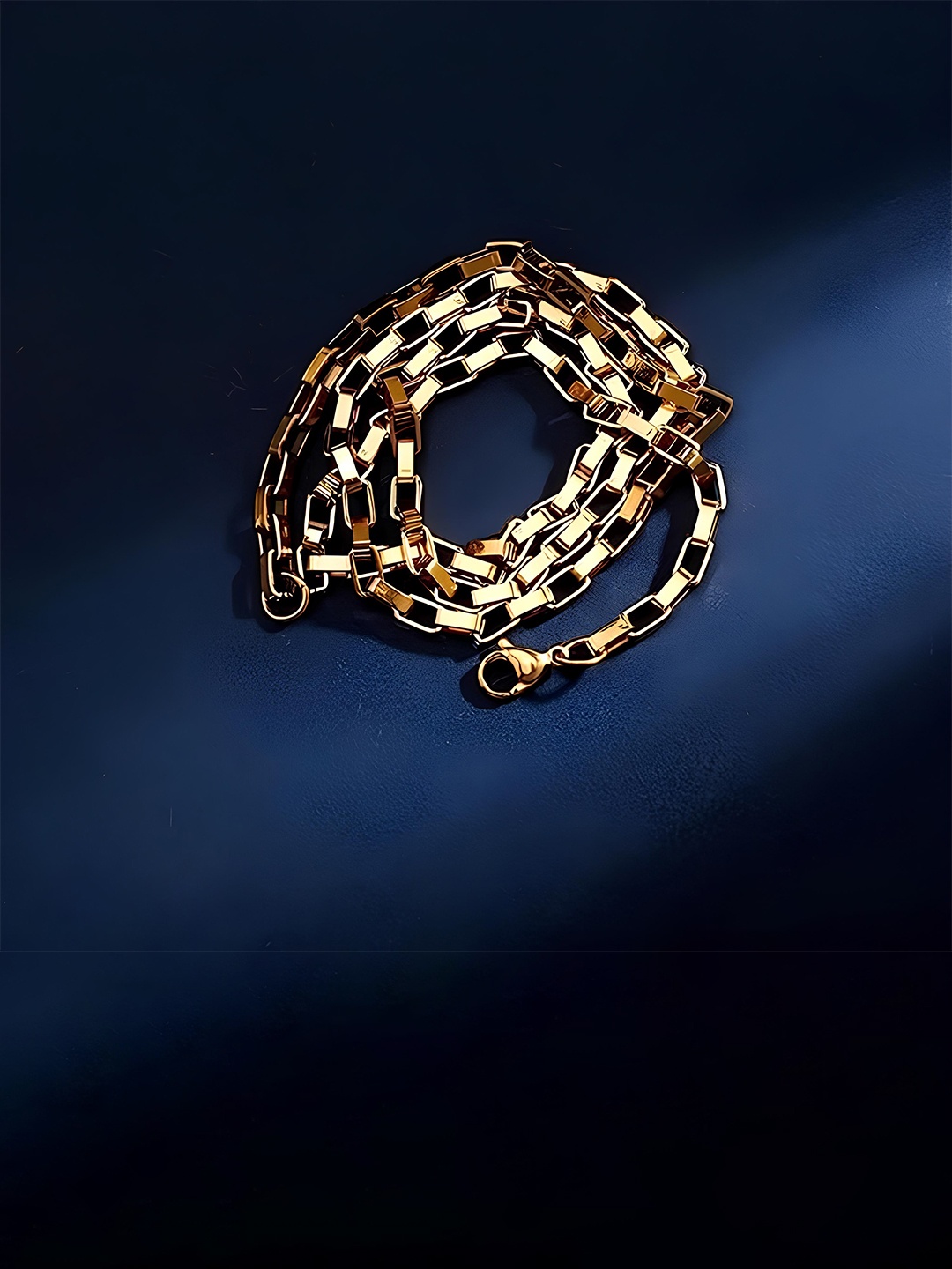 

KARISHMA KREATIONS Unisex Set of 2 Gold Plated Stainless Steel Chain