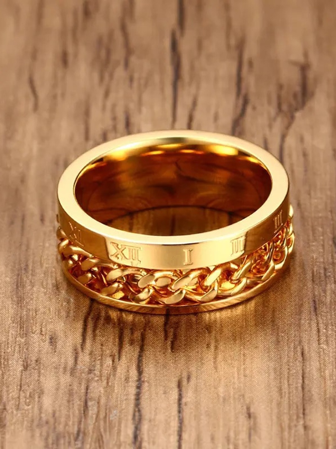 

MEENAZ Men Gold-Plated Finger Ring