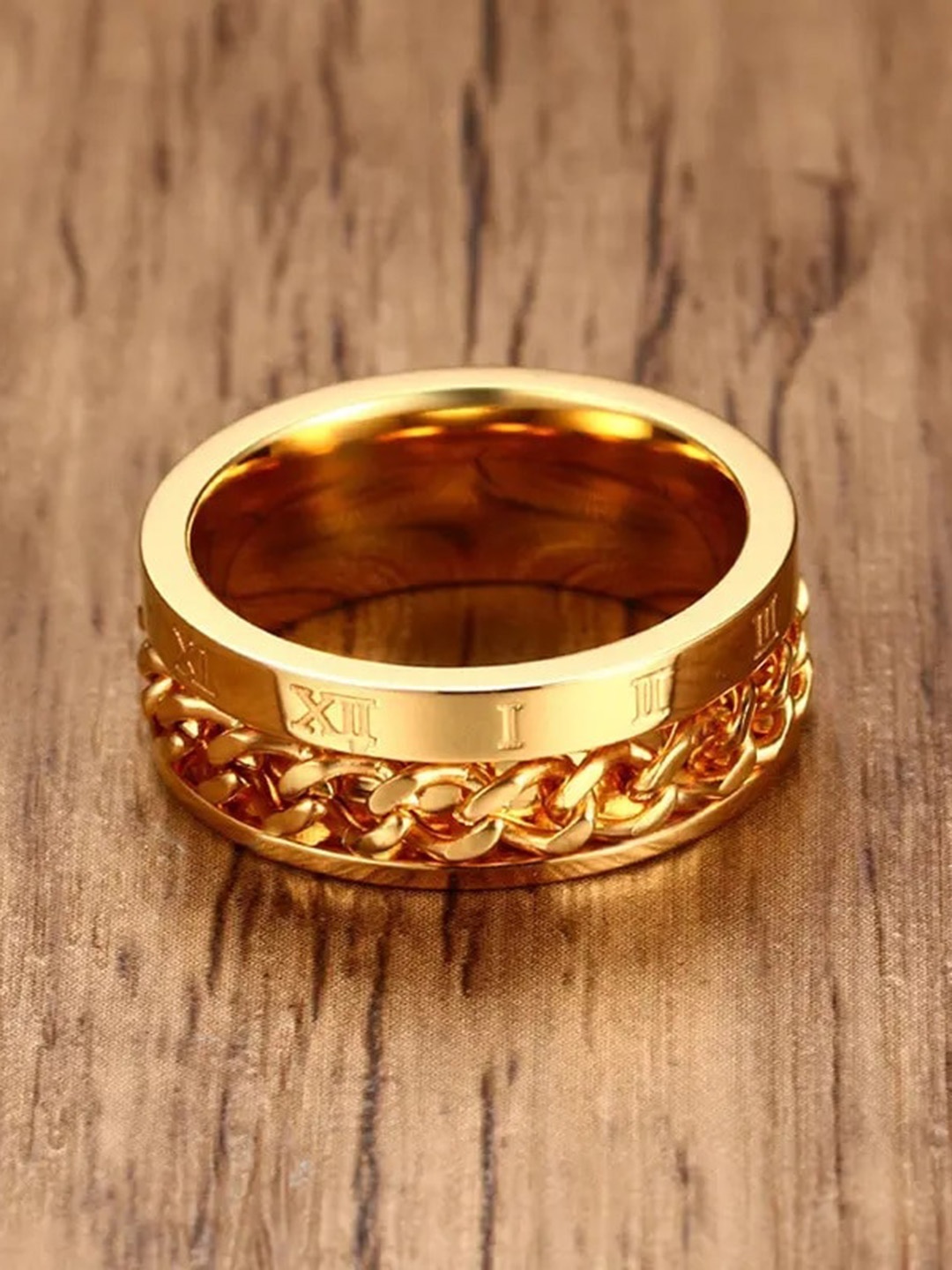 

MEENAZ Men Gold-Plated Finger Ring