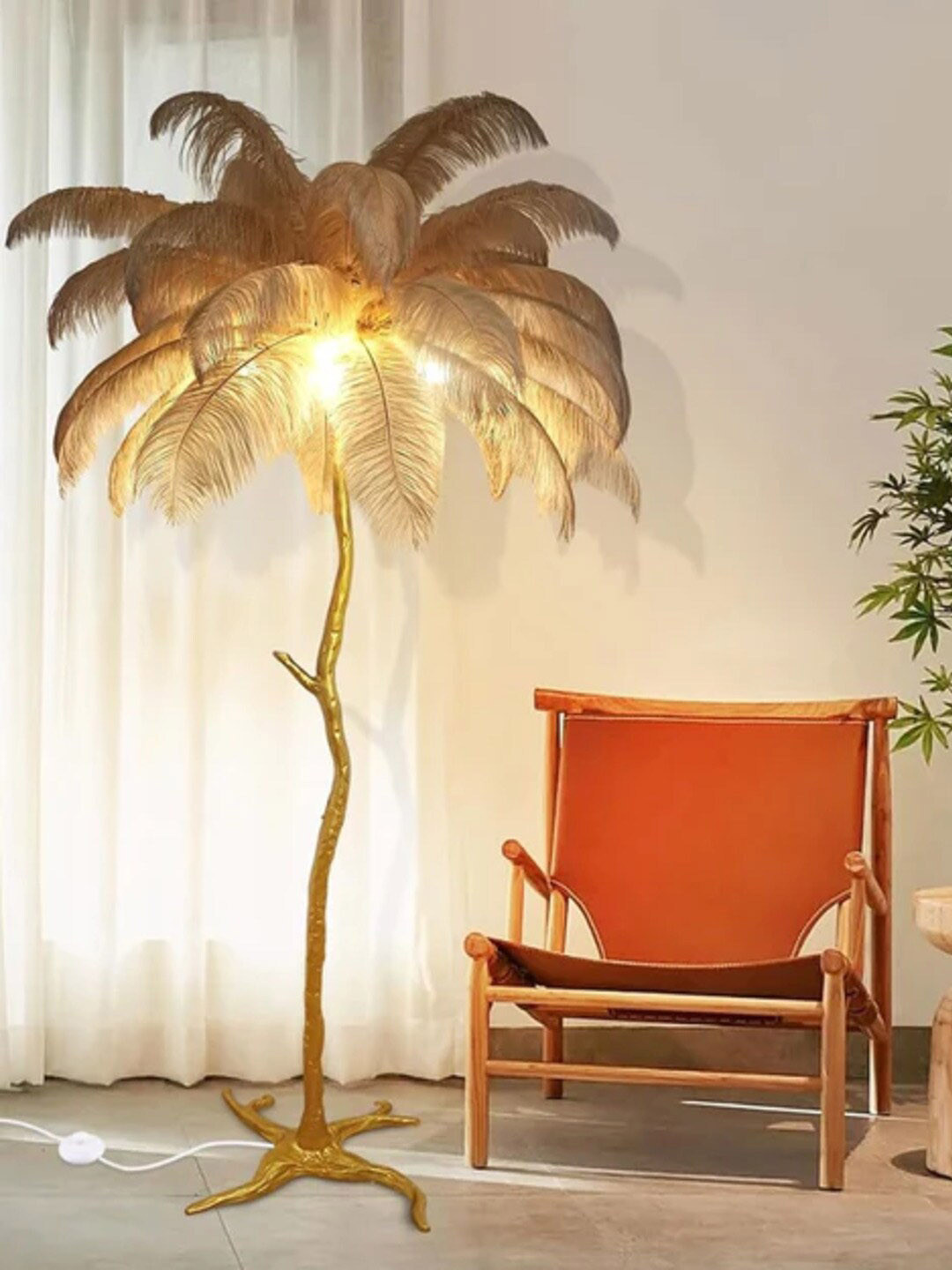 

THEDECORKART Unisex Multi Table Lamps, Gold