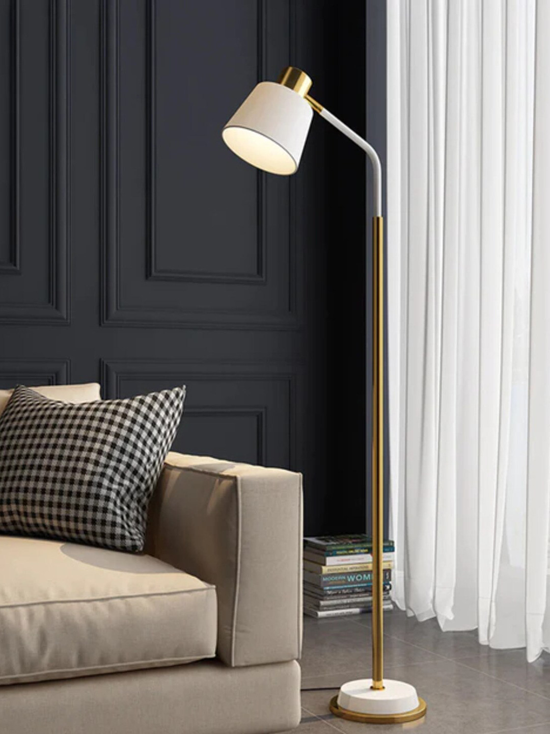 

THEDECORKART Unisex Multi Table Lamps, White