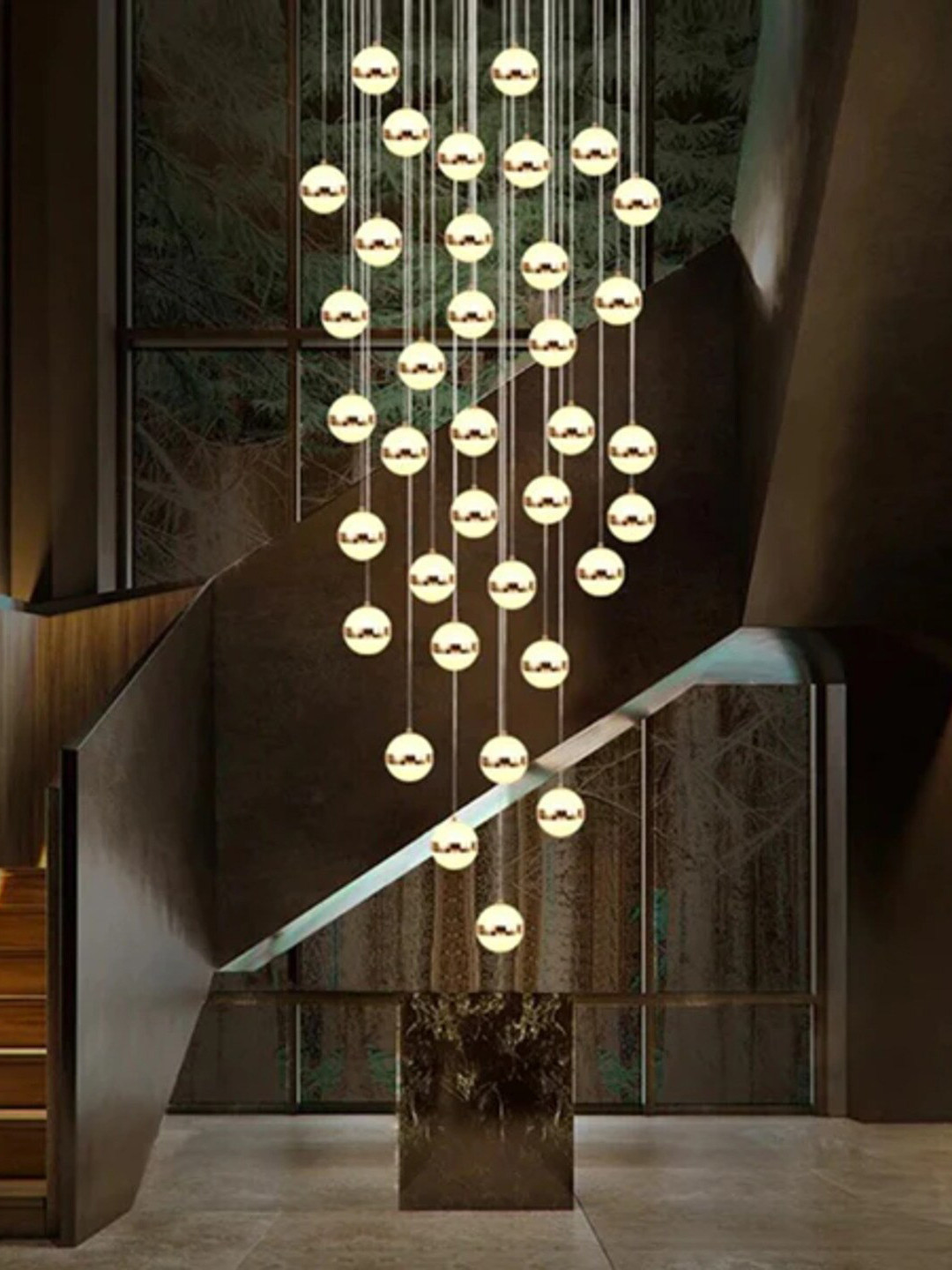 

THEDECORKART Yellow Resin Ceiling Lamp