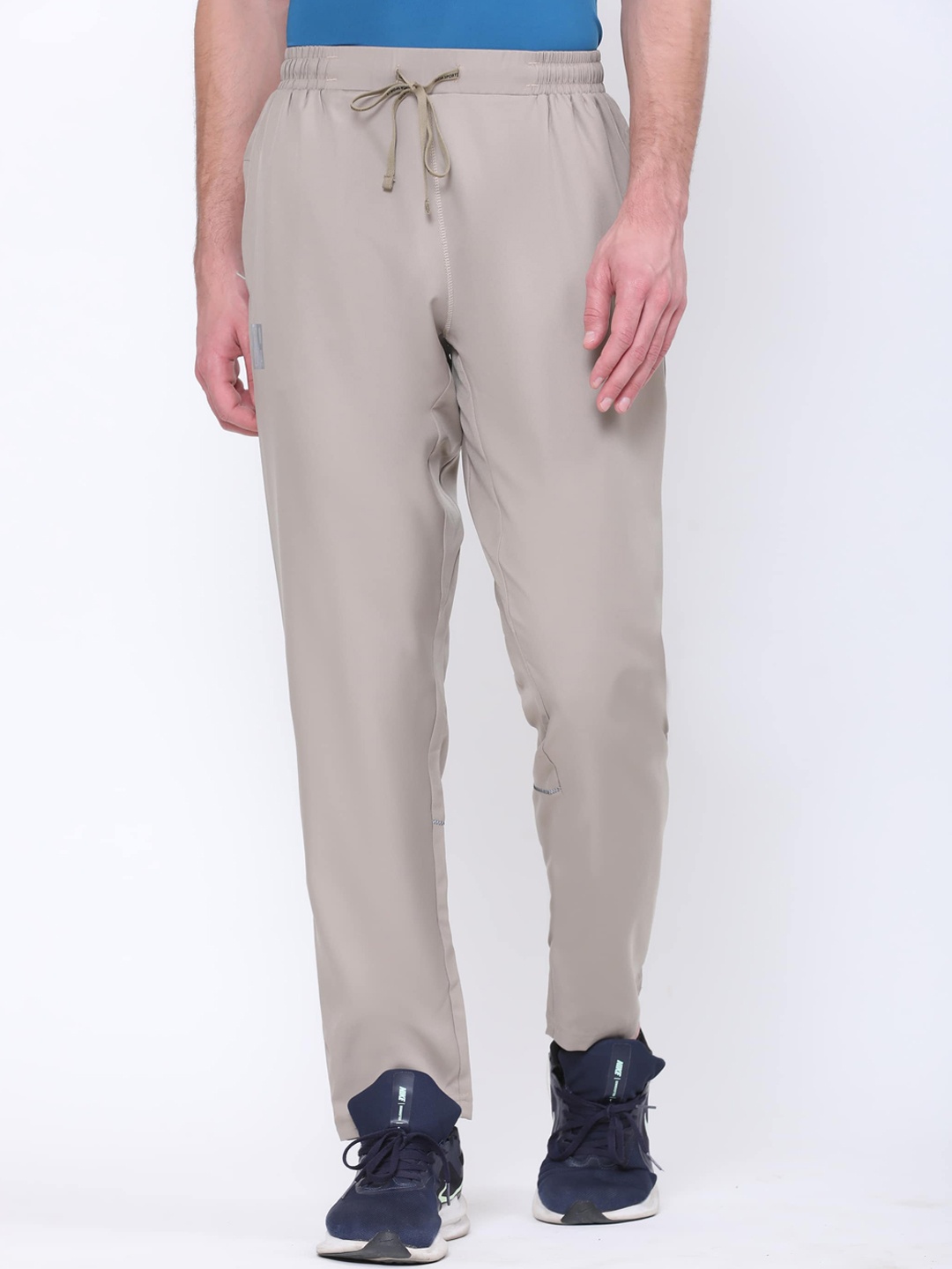 

DIDA Men Dry Fit Comfort-Fit Track Pants, Beige