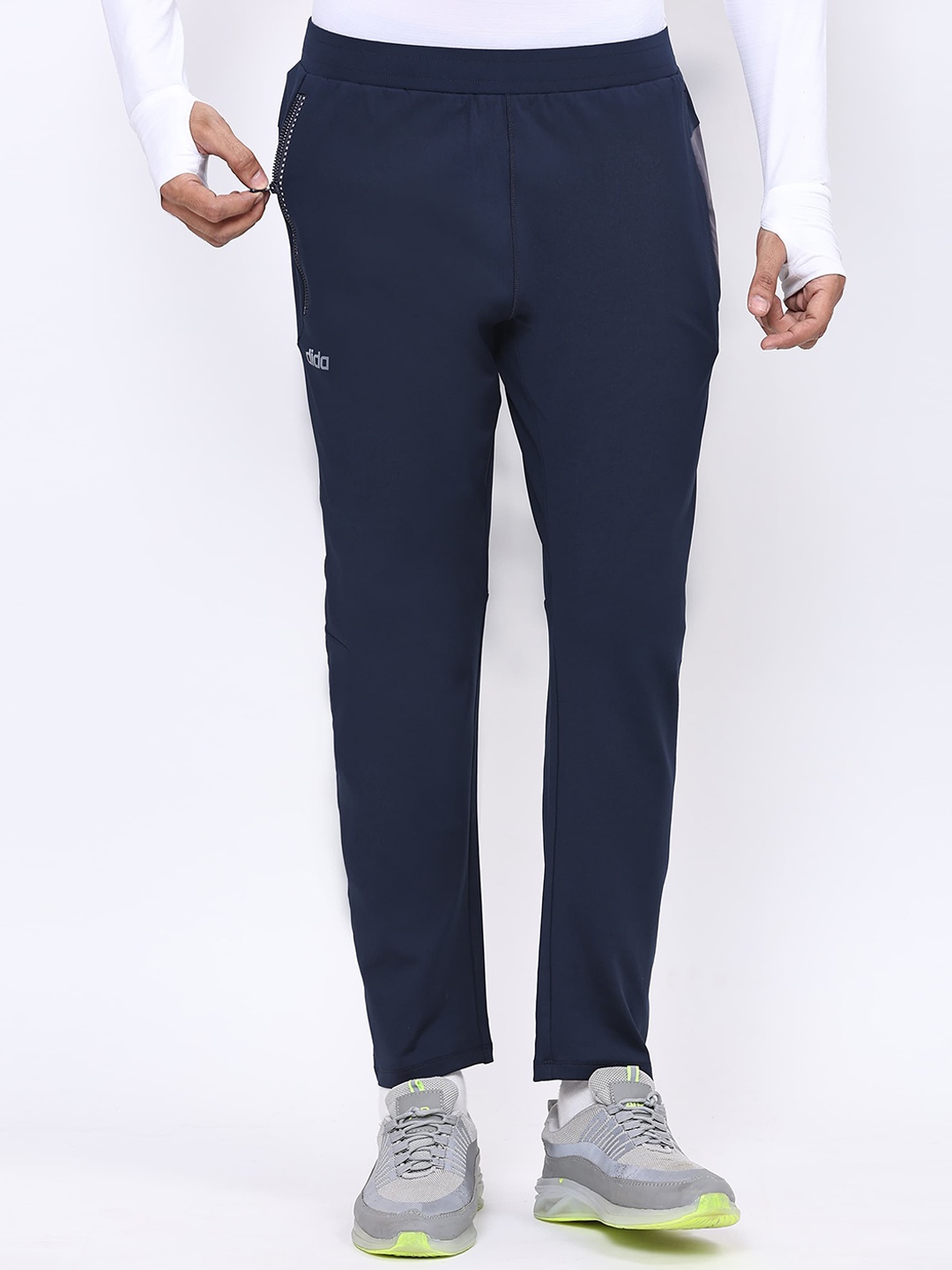 

DIDA Men Dry Fit Comfort-Fit Track Pants, Navy blue