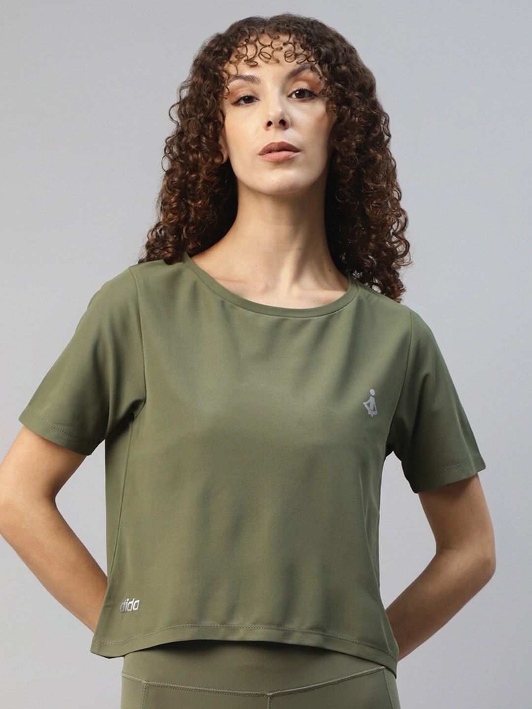 

DIDA Round Neck Short Sleeves T-shirt, Green