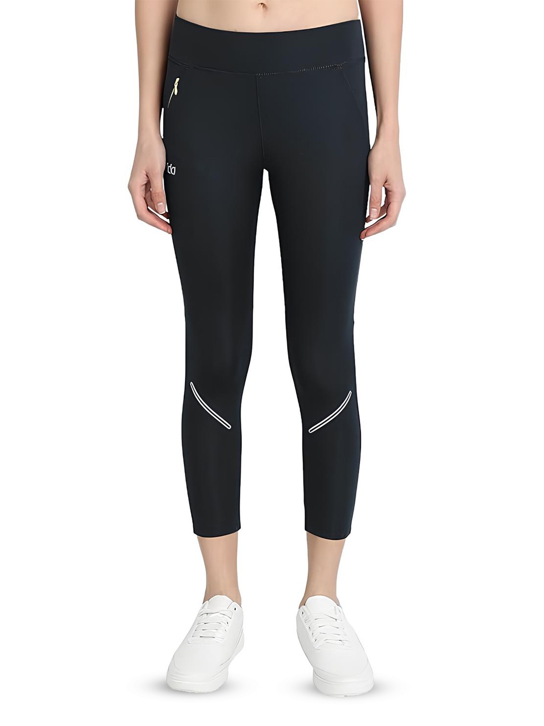 

DIDA Dry Fit High Waist Comfort Fit Sports Tights, Navy blue