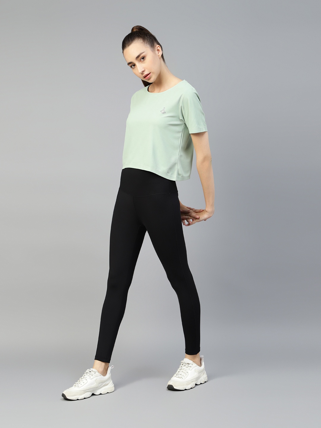 

DIDA Dry Fit High Waist Comfort Fit Sports Tights, Black